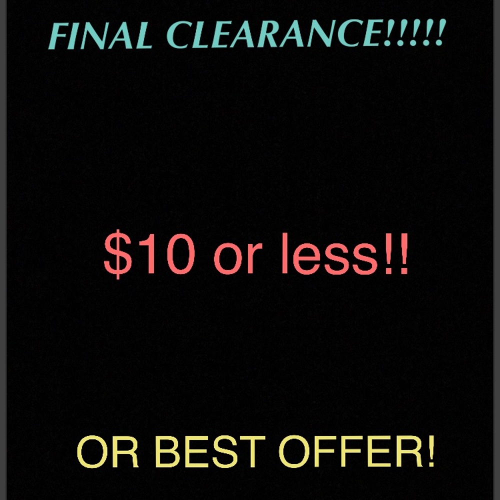 FINAL CLEARANCE